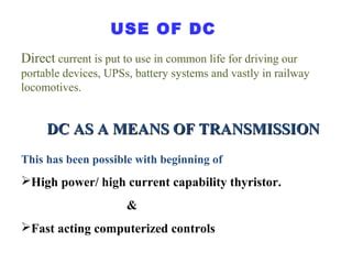 Hvdc Vs Hvac Ppt Ppt