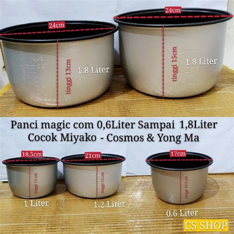 Jual Panci Rice Cooker Liter Sampai Liter Miyako Panci Magic