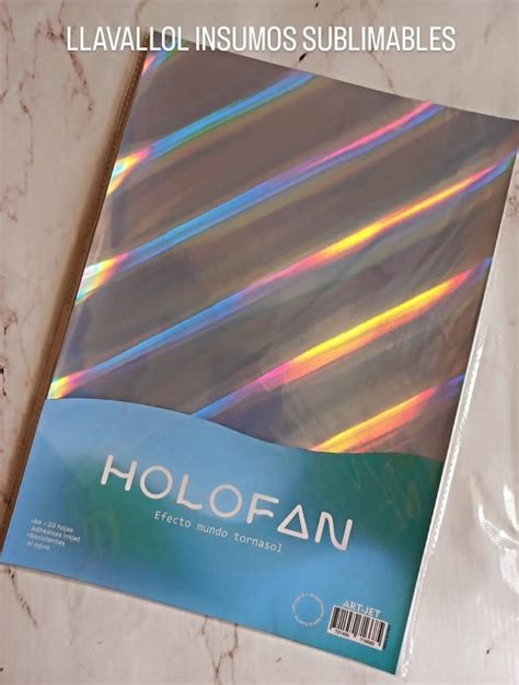 HOLOFAN PAPEL ADHESIVO EFECTO MUNDO TORNASOL