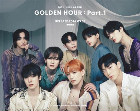 Ateez Rilis Foto Teaser Grup Terbaru Untuk Golden Hour Part