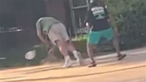 Shocking Video Of Man Getting Attacked With A Brick In The Us The