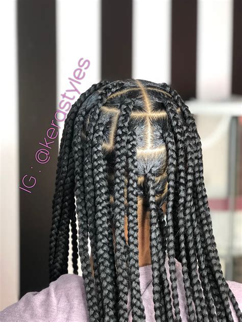 Jumbo Knotless Box Braids Long