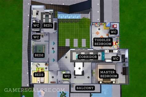 Mansion Floor Plans Sims 4 Home Alqu