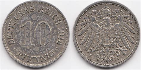 Kaiserreich Pfennig E Gro Er Adler Kupfer Nickel Sehr Sch N