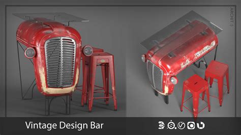 ArtStation - Vintage Design Bar | Game Assets