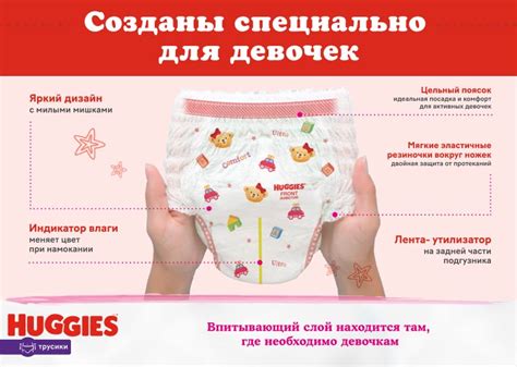 Трусики Хаггис для девочек с эластичным 2-зонным цельным пояском