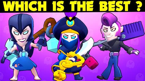 Brawl Stars All Mortis Skins Comparison Night Witch Mortis Vs Rogue