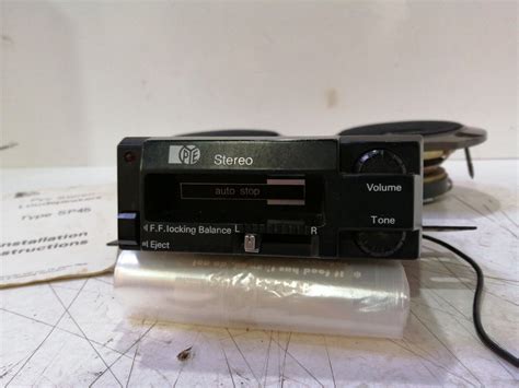 Retro Car Stereo Cassette Player Pye Stereo And Pye Speakers Classic