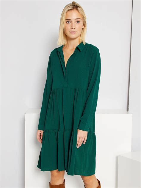 Robe Chemise Jdy Vert Kiabi