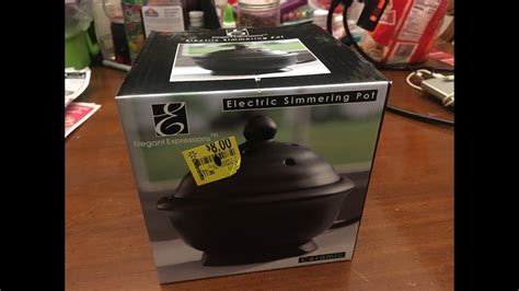 Walmart Clearance Unboxing Elegant Expressions Ceramic Electric Simmering Pot Wax And Oil