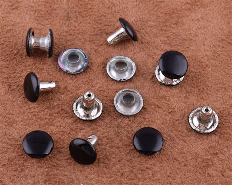 Round Rapid Rivet Stud Black Rivets Mm Metal Rivets Studs Etsy