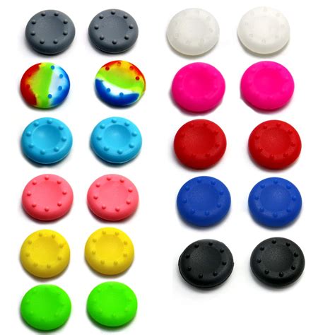 MIJOY Wholesale 10pcs Rubber Silicone Cap Thumb Stick Analog X Cover