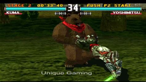 Kuma With King Moves Gameplay Tekken 3 YouTube