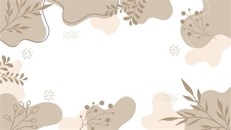 Aesthetic Floral Flower Background In Earth Tone Color 11998565 Png