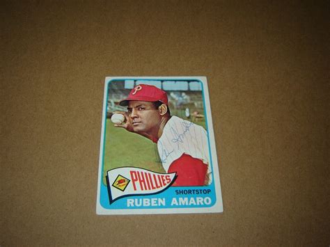 Topps Ruben Amaro Signed Philadelphia Phillies Shortstop Ebay