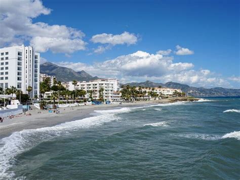 Playa Cala Del Pino Strand Nerja Andalusien 360°