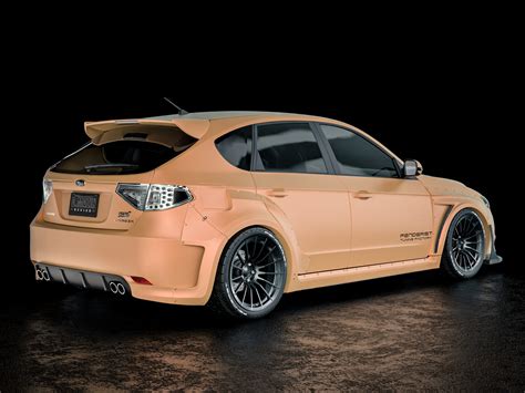 Full Fenderist Spec S Set Wide Body Kit Subaru Impreza Gt Wrx Gh 07 12