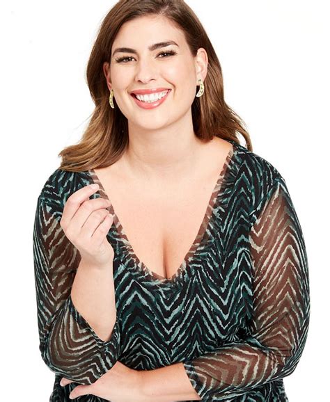 Inc International Concepts Inc Plus Size Double Layered Ruched Side Top