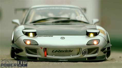 Powerup Custom Rc Body Mazda Rx7 110 Remote Control Car Model Youtube