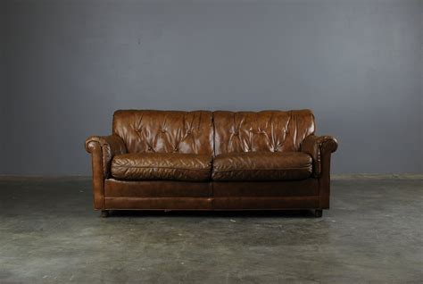 Vintage Brown Leather Loveseat Heritage – Haute Juice