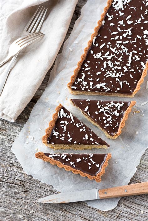 Tarte Noix De Coco Chocolat Amandes Recette Avec Images Tarte