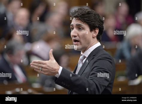 Prime Minister Justin Trudeau Answers A Question During Question Period