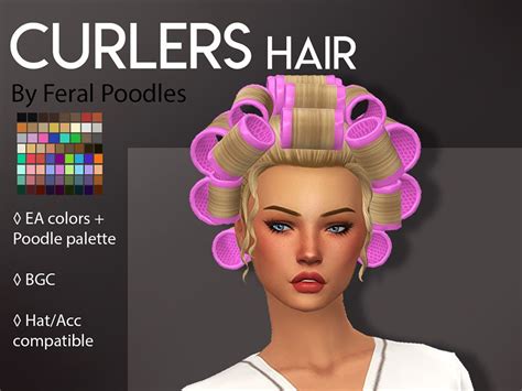 Feralpoodles Curlers Hair Sims Hair Sims Sims 4