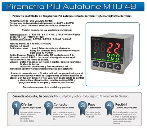 Controlador De Temperatura Maxwell Mtd X Mm Entrada Universal