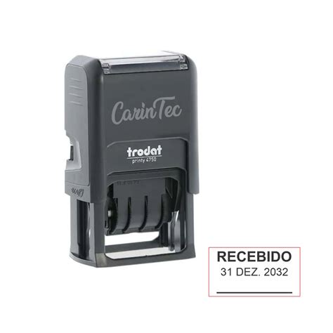 Carimbo Datador Texto Trodat E X Mm Shopee Brasil