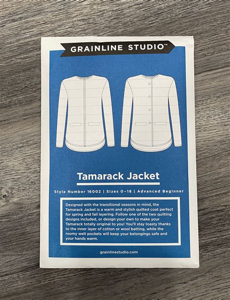 Tamarack Jacket Sewing Pattern Crafty Gemini