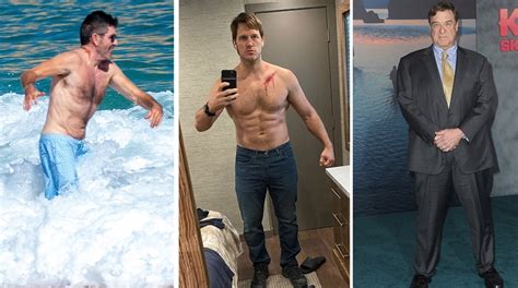 Celebrity Slimdown Simon Cowell Chris Pratt And Other Famous Men Show Off Dramatic Weight Loss