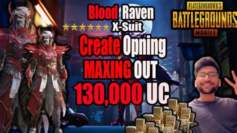 SPENDING 130 000UC ON NEW X SUIT BLOOD RAVEN SUIT PUBG MOBILE