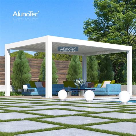 Alunotec Customized Bioclimatic Garden Patio Gazebo Luxury Balcony