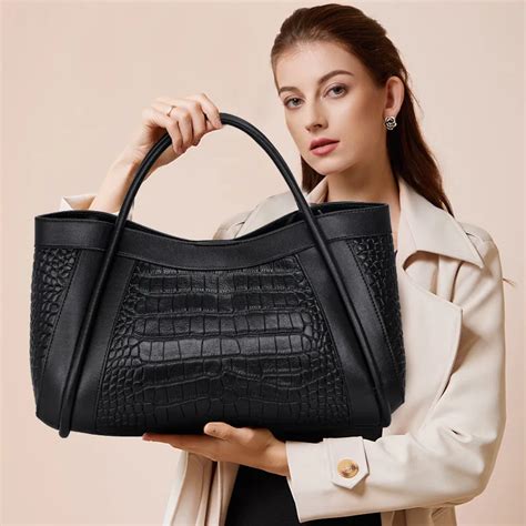 Crocodilo Couro Messenger Bag Para As Mulheres Bolsas De Luxo De Alta