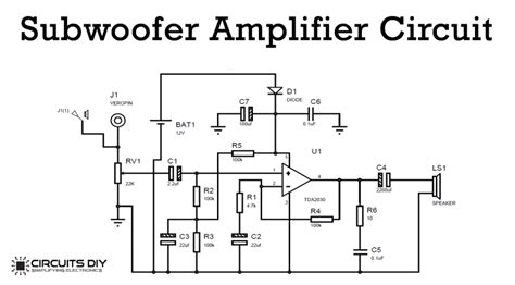 Tda Subwoofer Amplifier Circuit Diagram