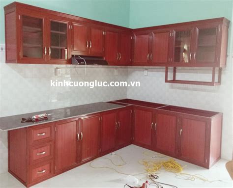 Bếp Nhôm Giả Gỗ Lựa Chọn Thông Minh Cho Ngôi Nhà Hiện Đại