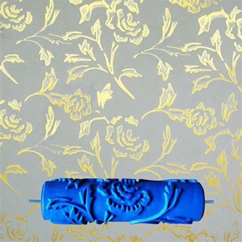 7inch 3D Rubber Wall Decorative Painting Roller Patterned Roller Wall