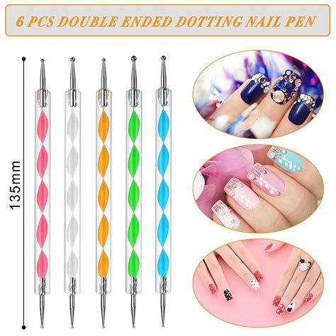 Aroic Pcs Acrylic Nail Brush Set Including Pcs Uv Gel Nail Art