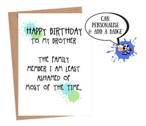 Funny Birthday Poem For Brother