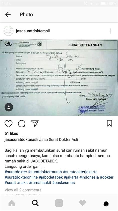 Detail Surat Dokter Palsu Koleksi Nomer