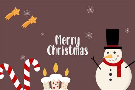 Snowman Merry Christmas Background Graphic by wiwasatastudio · Creative ...