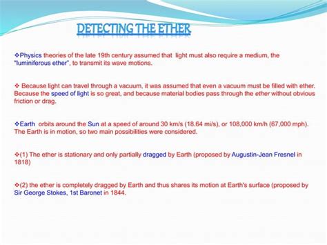 Michelson Morley Experiment Ppt Free Download