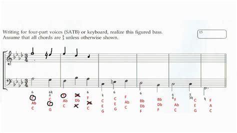 Figured Bass Realization Walkthrough Abrsm Grade 6 Music Theory Youtube