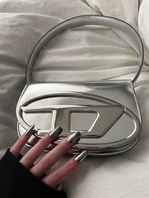 1DR Bag Woman: mirrored shoulder Bag, silver, red & more | Diesel bag ...