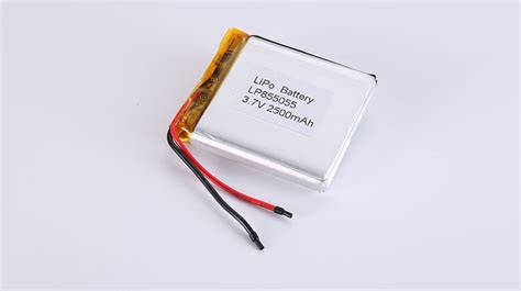 Li Po Battery LP855055 3 7V 2500mAh 9 25Wh With Protection Circuit And