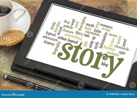 Story And Storytelling Word Clouds Stock Photo Image Of Narration