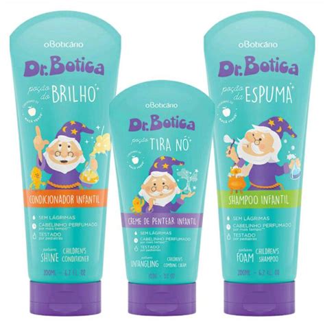 Kit Dr Botica Shampoo Ml Condicionador Ml Creme De Pentear