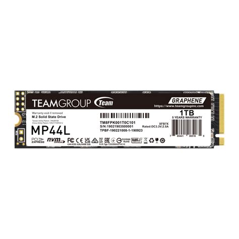 TEAM M 2 2280 PCI E Gen4x4 MP44L 1TB RETAIL RS Tech