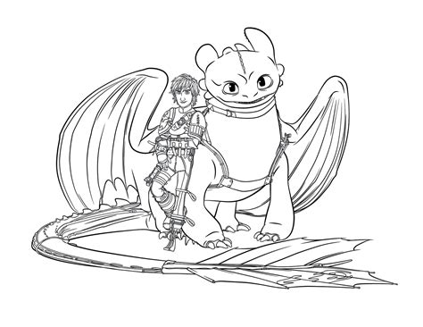 How To Train Your Dragon Characters Coloring Pages