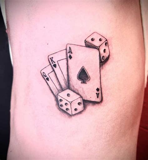 Dice And Card Tattoo Designs